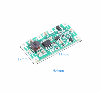 Miniups Dc 5V 1A a 9V para Baterías 18650 Cargador y Fuente